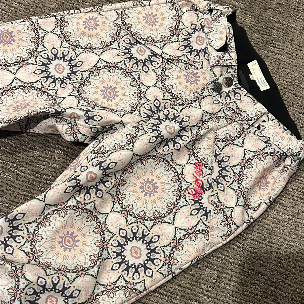 Odd Molly Multicolor Patterned Ski Pants. Super F… - image 2
